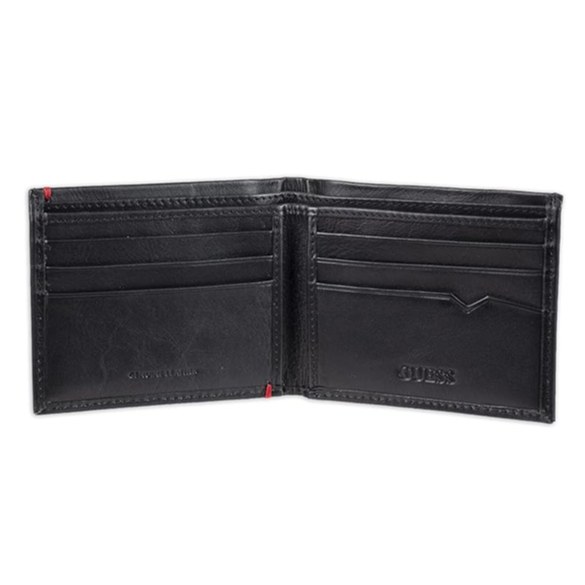 GUESS BILLETERA MASCULINA BLACK/RED 31GU13X030