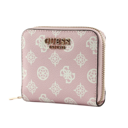 GUESS BILLETERA LAUREL SLG SMALL ROSE LOGO