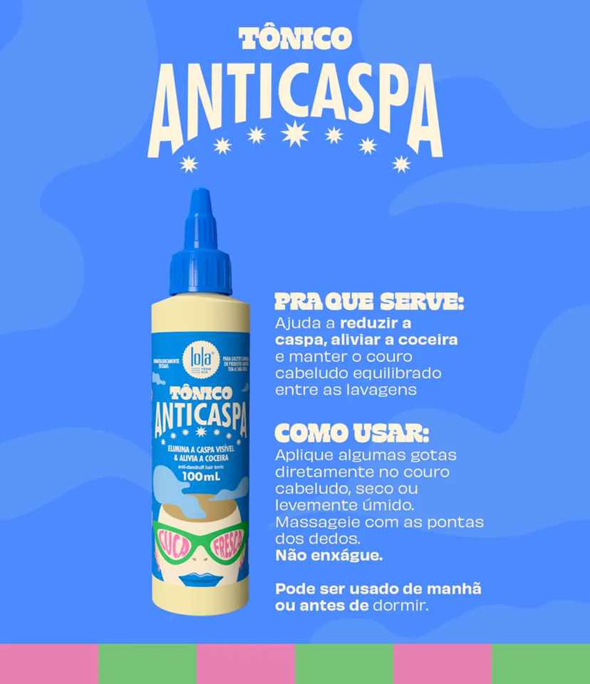 LOLA COSMETICS CUCA FRESCA TÓNICO ANTICASPA 100ML