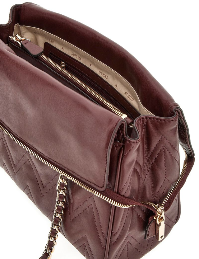 GUESS CARTERA EDA BURGUNDRY