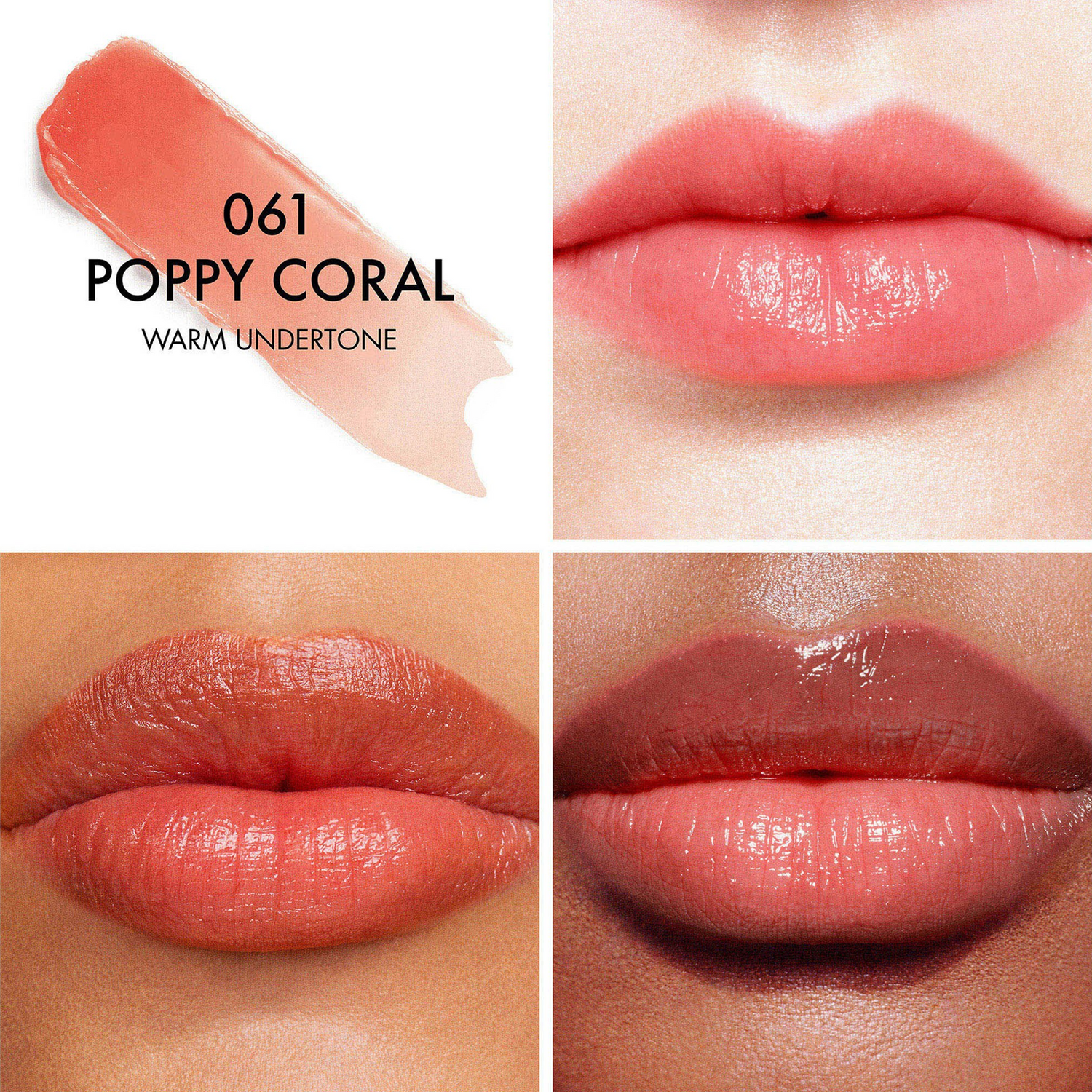 DIOR ADDICT LIP GLOW - 061 POPPY CORAL