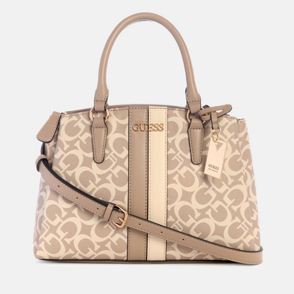 GUESS CARTERA KYRIE SATCHEL TAUPE