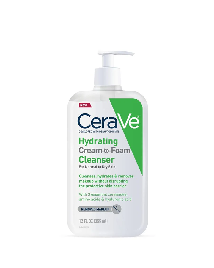 CERAVE HYDRATING CREAM-TO-FOAM CLEANSER 355ML