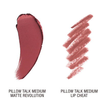 CHARLOTTE TILBURY MINI PILLOW TALK LIP KIT - PILLOW TALK MEDIUM