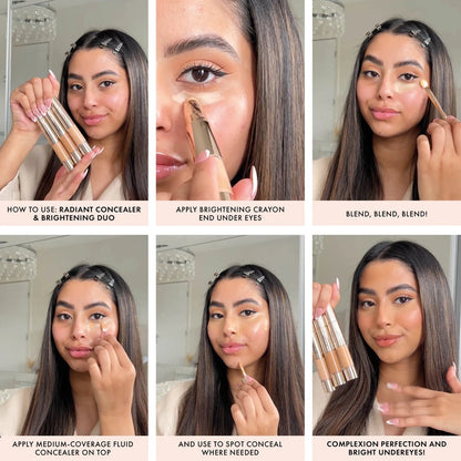 ICONIC LONDON RADIANT CONCEALER &amp; BRIGHTENING DUO - NEUTRAL FAIR