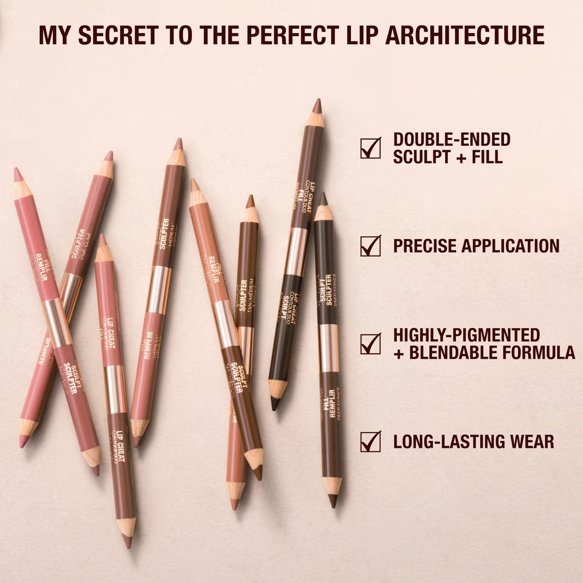 CHARLOTTE TILBURY LIP CHEAT CONTOUR DUO