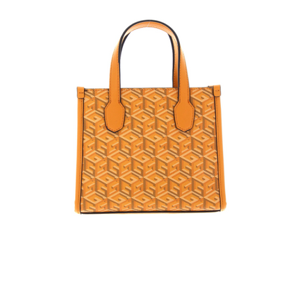 GUESS CARTERA SILVANA MINI YELLOW LOGO