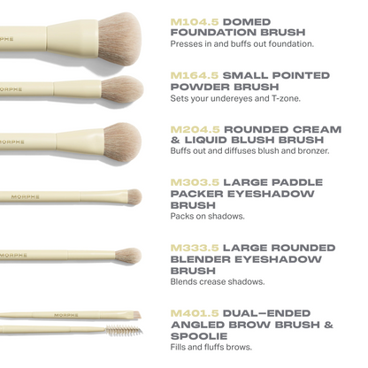 MORPHE SET DE BROCHAS BUTTERY BLENDS TRAVEL SET