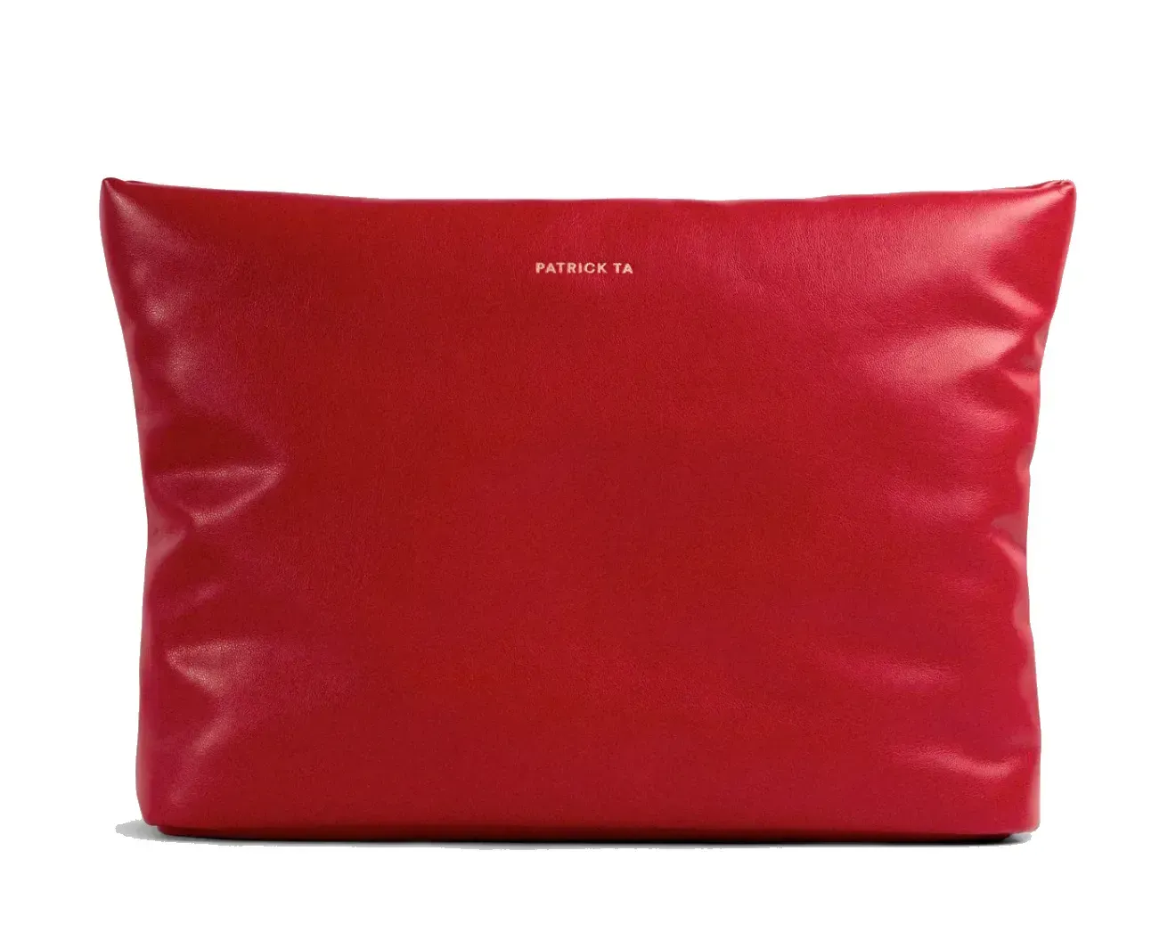 PATRICK TA STRAWBERRY PUFFER CLUTCH - NECESER ROJO