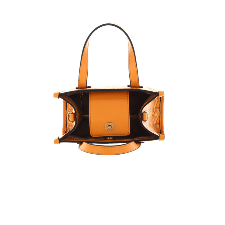 GUESS CARTERA SILVANA MINI YELLOW LOGO