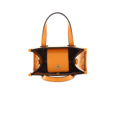 GUESS CARTERA SILVANA MINI YELLOW LOGO