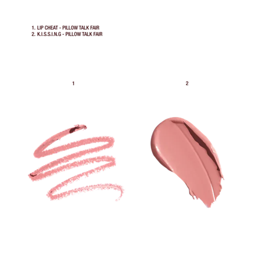CHARLOTTE TILBURY MINI PILLOW TALK LIP KIT - PILLOW TALK FAIR
