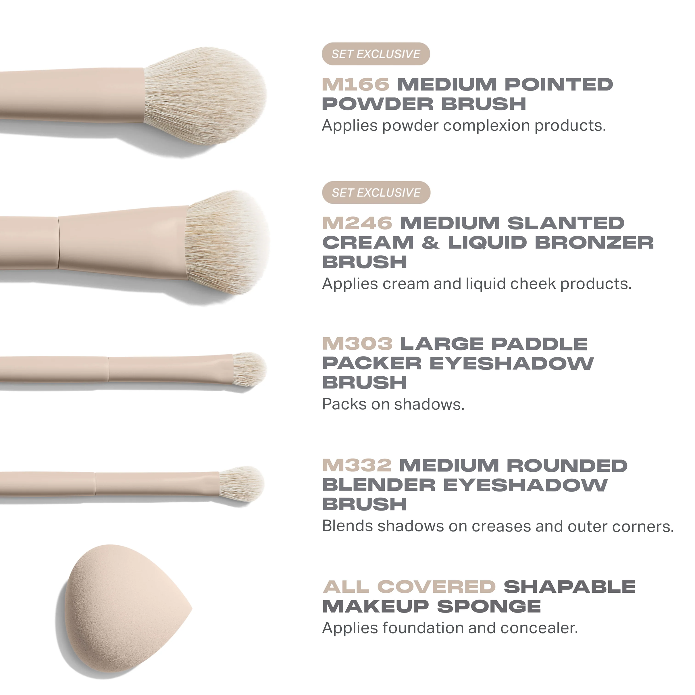 MORPHE OAT LATTE BRUSH SET