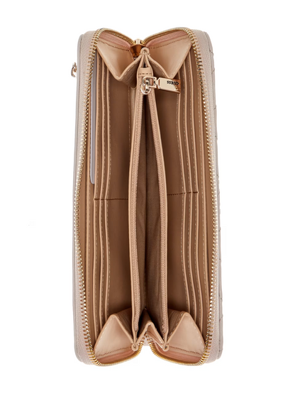 GUESS BILLETERA CARRIE LOGO VANILLA