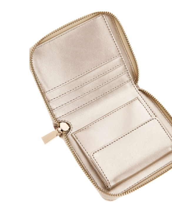 GUESS WALLET LAUREL CREAM LOGO