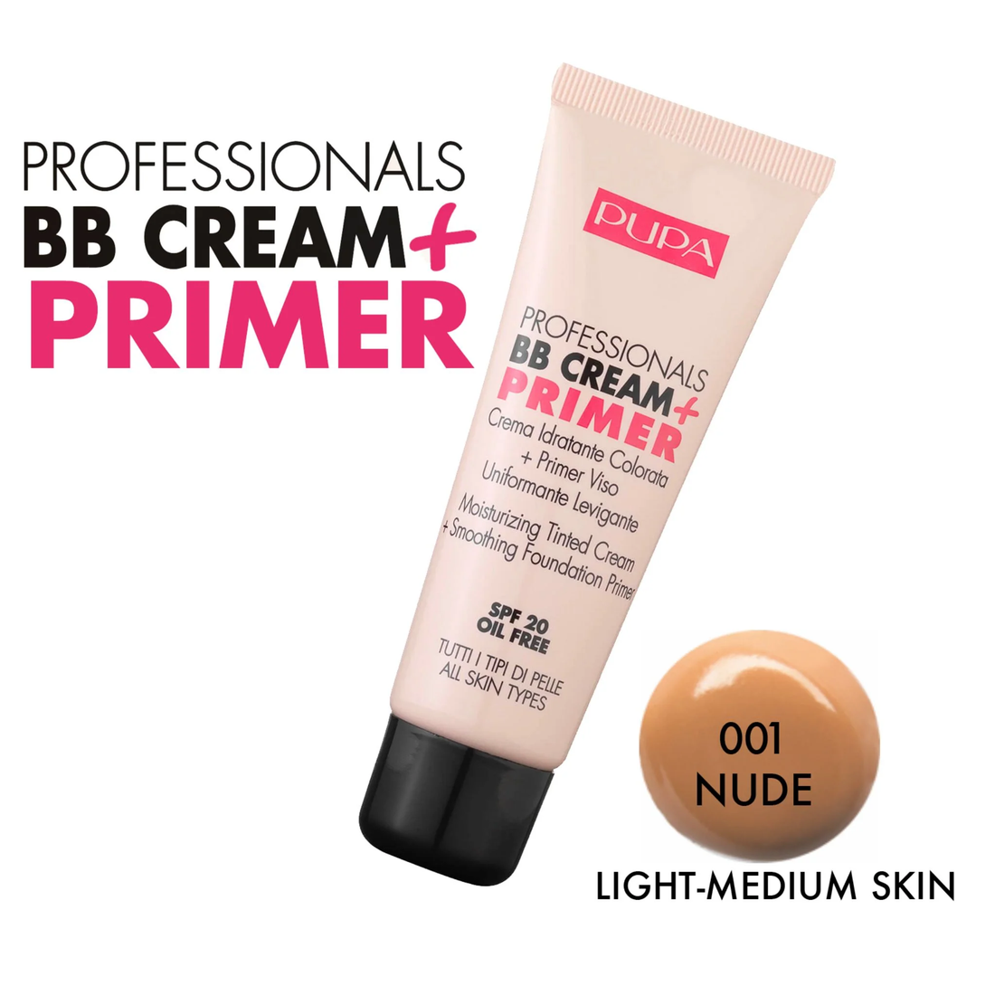 PUPA BB CREAM-PRIMER - NUDE 001