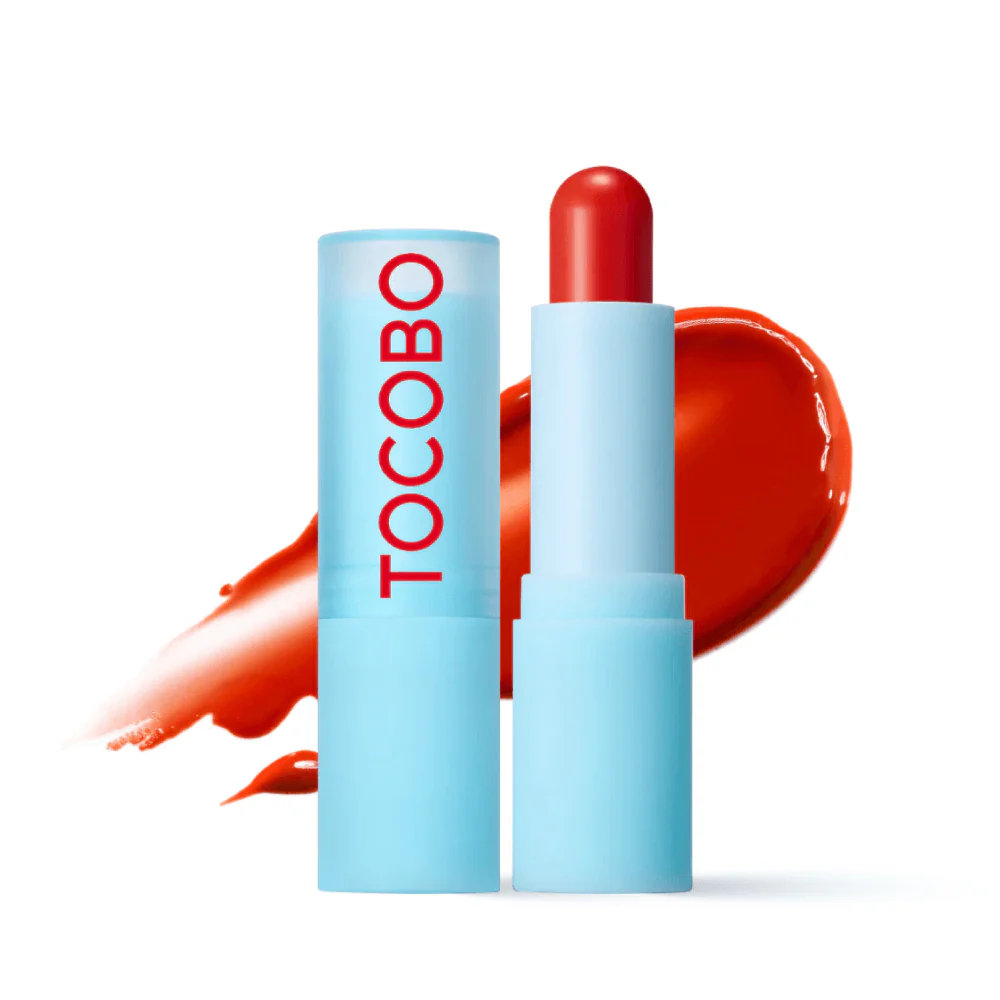 TOCOBO GLASS TINTED LIP BALM - TANGERINE RED 
