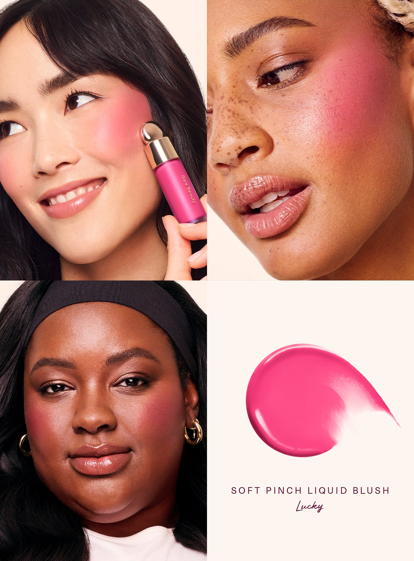 RARE BEAUTY SOFT PINCH LIQUID BLUSH - LUCKY