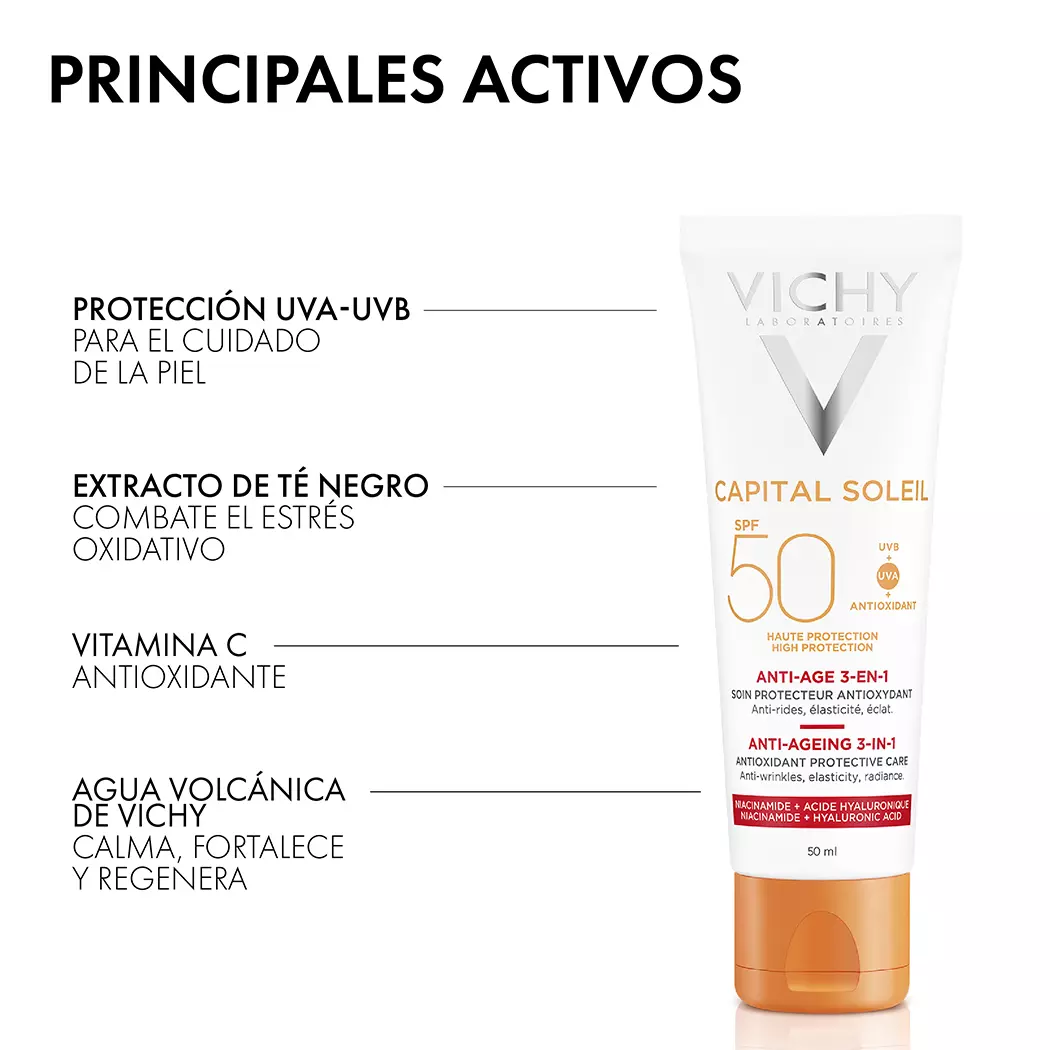 VICHY CAPITAL SOLEIL ANTI-AGE SPF50+ 50ML
