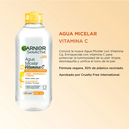 GARNIER AGUA MICELAR CON VITAMINA C 400ML