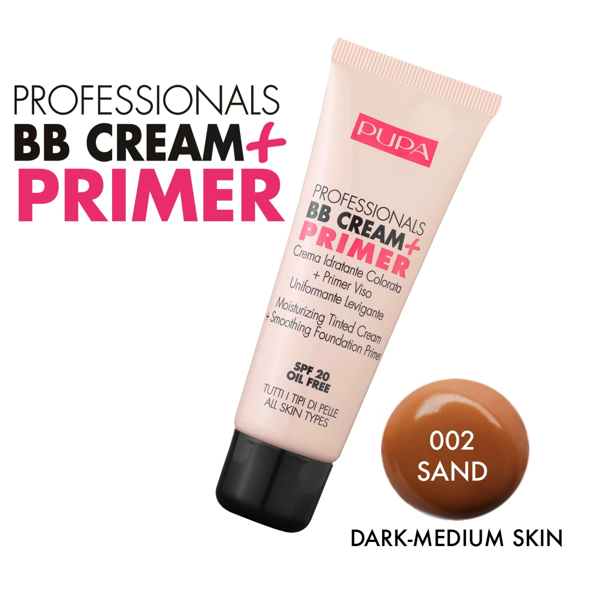 PUPA BB CREAM-PRIMER - SAND 002