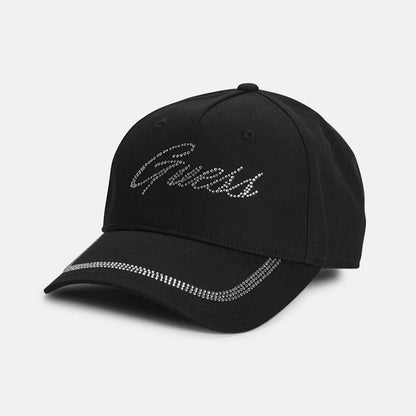 GUESS RHINESTONE LOGO BLACK GLITTER